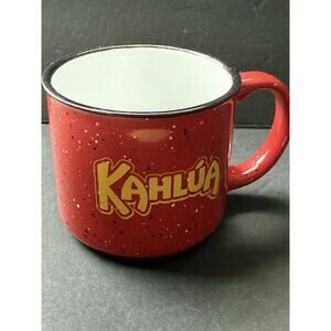 Kahlua Coffee Mug Red Speckled 16oz Drinkware Barware
